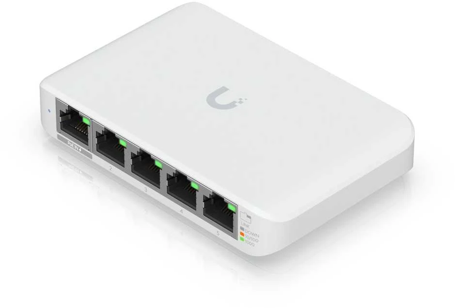 Šakotuvas Ubiquiti USW-Flex vidaus/lauko 5Port Poe Gigabit jungiklis | Ubiquiti