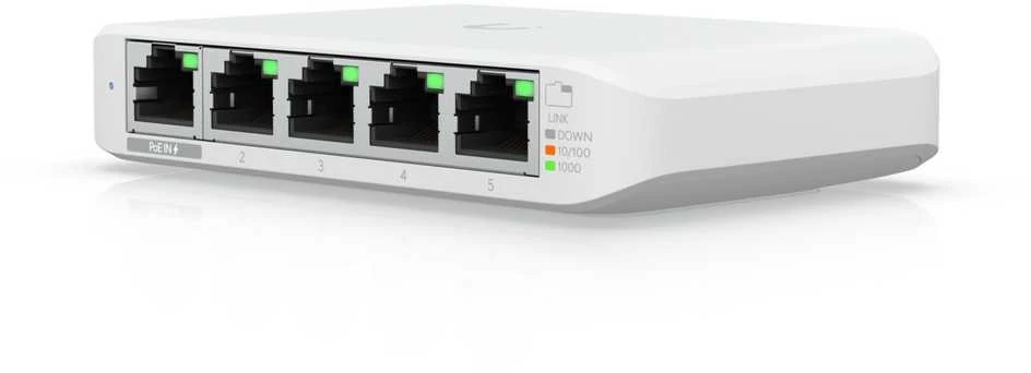 Šakotuvas Ubiquiti USW-Flex vidaus/lauko 5Port Poe Gigabit jungiklis | Ubiquiti