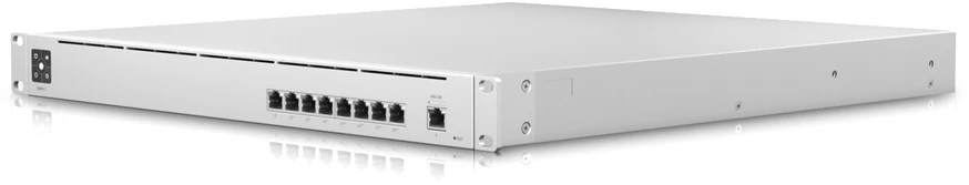 Šakotuvas „Ubiquiti USW-Mission-Critical“ komutatorius su integruota 368 Wh ličio jonų baterija, galinčia tiekti nepertraukiamą maitinimą 8 įrenginiams.