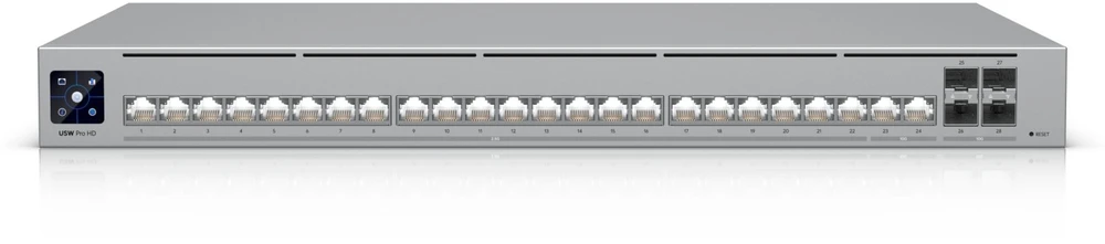 Ubiquiti UniFi Pro HD 24 valdomas L2/L3 2,5G Ethernet (100/1000/2500) 1U pilkas