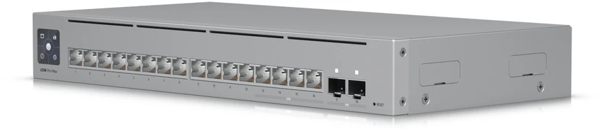 Šakotuvas 16 prievadų komutatorius Ubiquiti Unifi USW-Pro-Max-16-EU