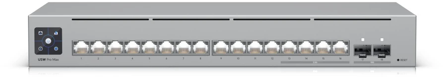 Šakotuvas 16 prievadų komutatorius Ubiquiti Unifi USW-Pro-Max-16-EU