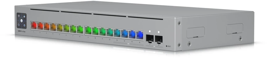 Šakotuvas 16 prievadų komutatorius Ubiquiti Unifi USW-Pro-Max-16-EU