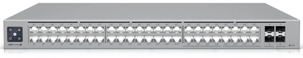 Šakotuvas Komutatorius - Ubiquiti USW-PRO-MAX-48-POE L3 2.5G Pilkas
