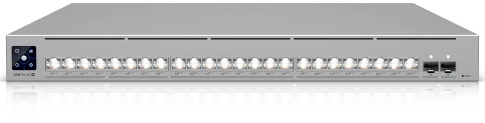 Šakotuvas Ubiquiti UniFi Pro XG 24 PoE valdomas L2/L3 10G Ethernet (100/1000/10000) Maitinimas per Ethernet (PoE) 1U Pilkas