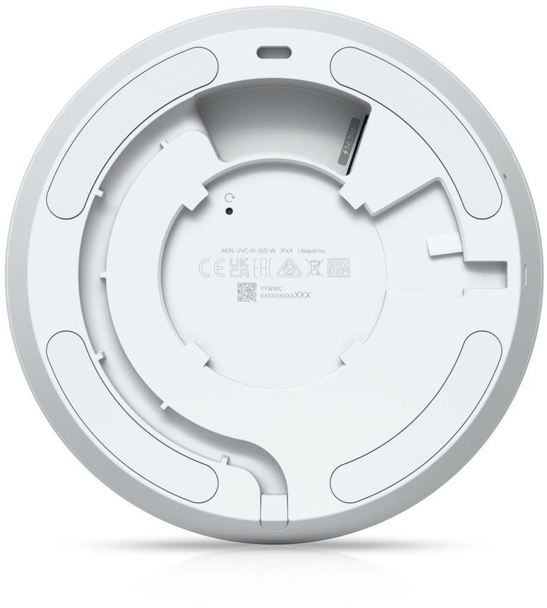 UBIQUITI Baltas INDOOR/OUTDOOR 2K POE KAMEROS SU PASUKELIMO-MASTILINIMO FUNKCIONALU, KURI SIŪLO VISĄ 360° STEBĖJIMĄ