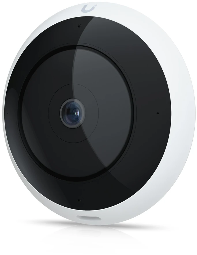 UBIQUITI Baltas INDOOR/OUTDOOR 2K POE KAMEROS SU PASUKELIMO-MASTILINIMO FUNKCIONALU, KURI SIŪLO VISĄ 360° STEBĖJIMĄ