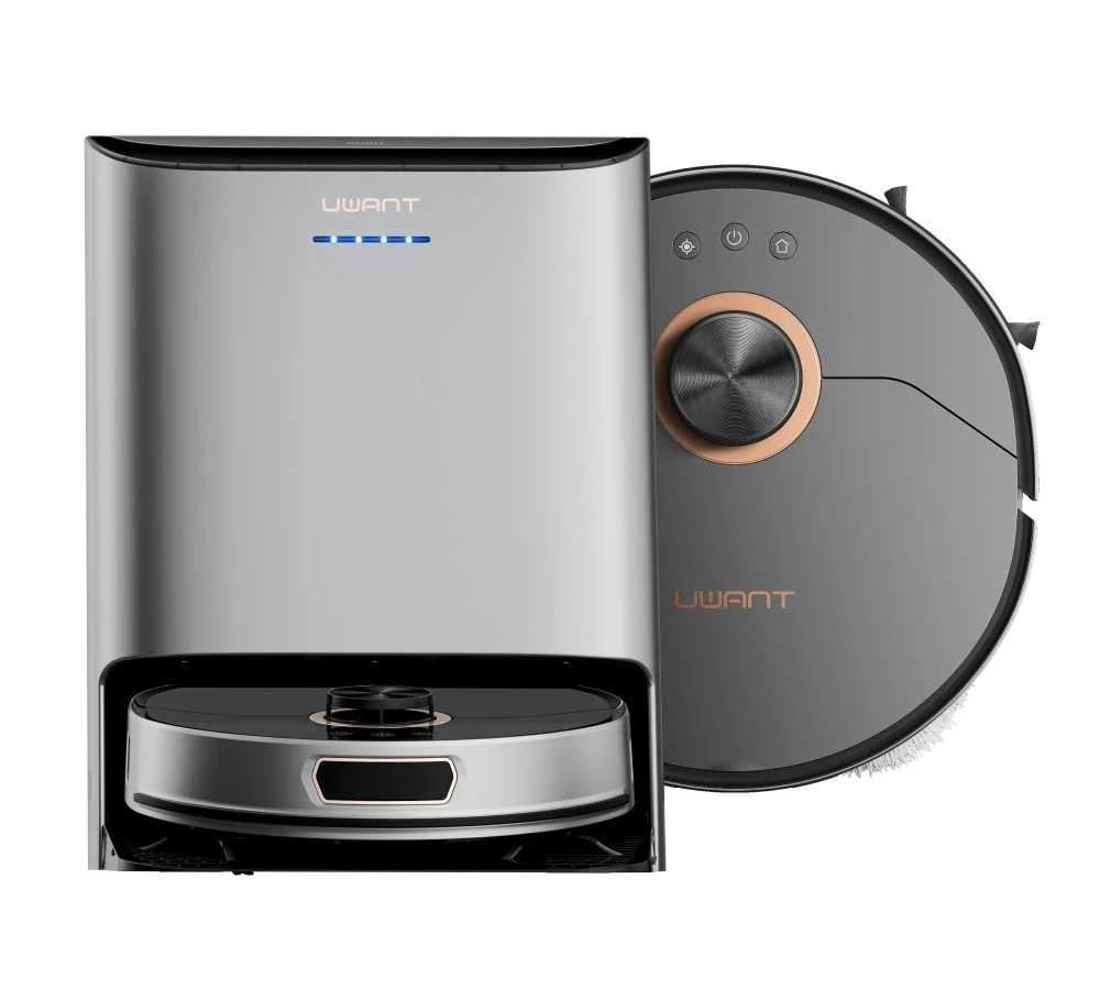 UWANT U200 Pro plaunantis dulkių siurblys robotas su išmania išsivalymo stotele