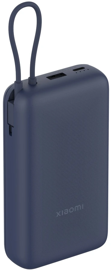 „Xiaomi 33W Power Bank“ (integruotas laidas) | 20000 mAh | USB-C/USB-C laidas/USB-A | Mėlyna
