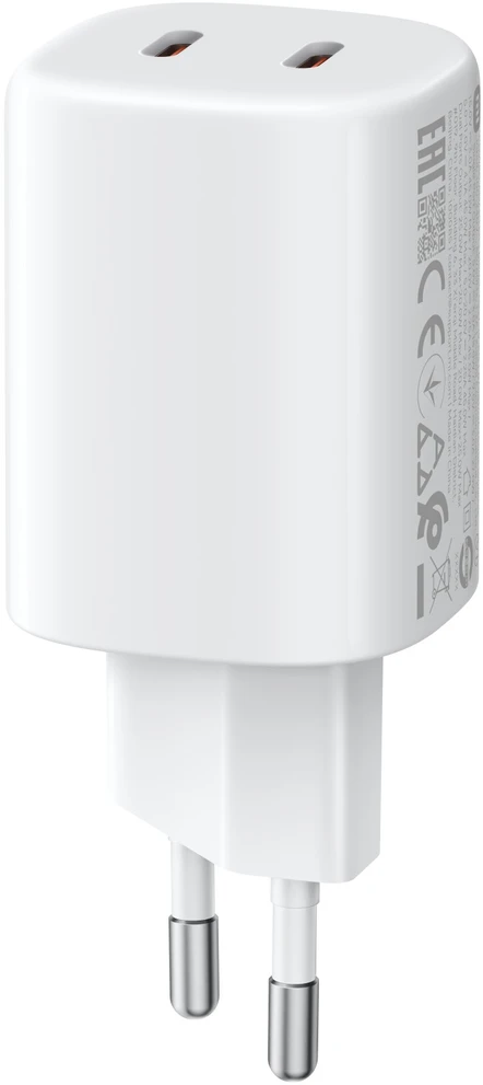 Xiaomi MDY-19-EG 2xUSB-C 45W Nano Turbo kelioninis įkroviklis baltas