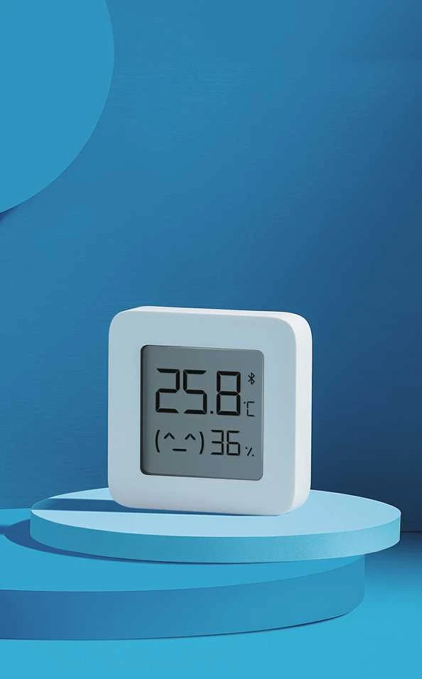 Jutiklis Xiaomi Mi Temperature and Humidity Monitor 2, baltas