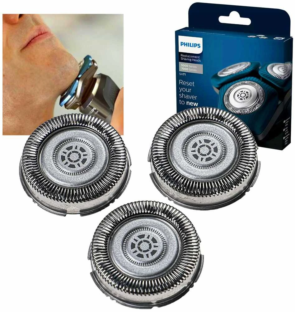 Philips Shaver series 7000, 5000 Keičiamos skutimo galvutės SH71/50