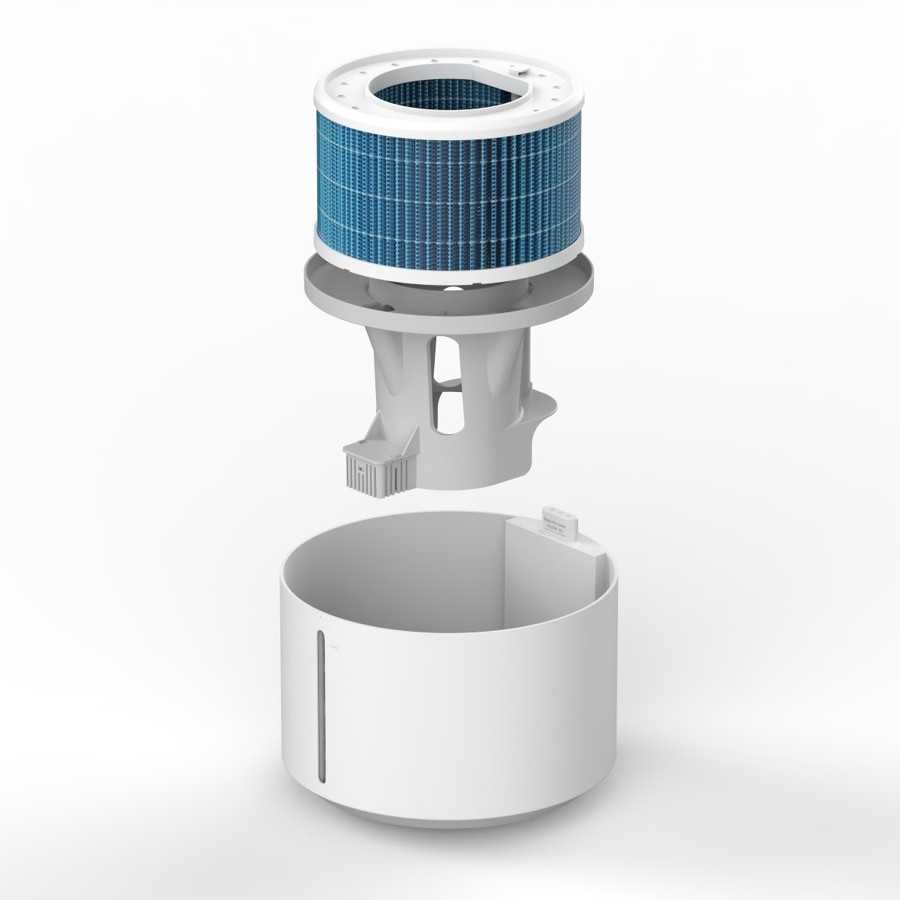 Išmanusis garinamasis drėkintuvas Xiaomi Humidifier EU Vandens bako talpa 4 L | Tinka kambariams iki 20 m² | Garavimo filtras | Drėkinimo pajėgumas 400 ml/val. | Baltos spalvos