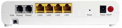 Maršrutizatorius ONT ZTE F620 V5, 1x GPON, 4x RJ45 100Mb/s, 2x RJ11