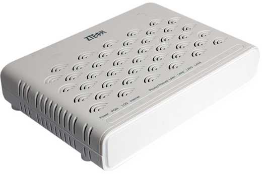 Maršrutizatorius ONT ZTE F620 V5, 1x GPON, 4x RJ45 100Mb/s, 2x RJ11