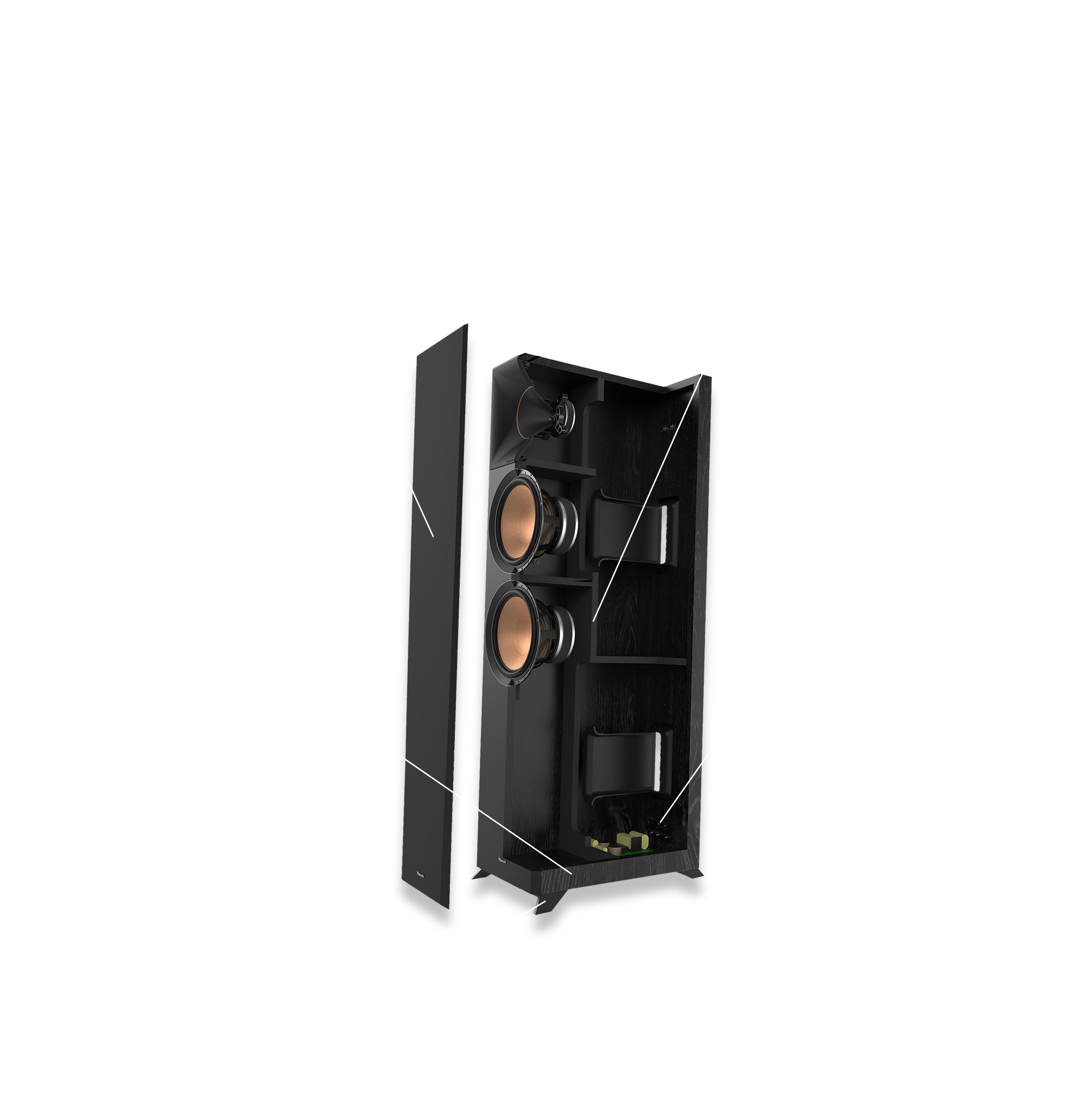 Kolonėlės Klipsch RP-8000F II WALNUT aprašymas - Prekės nuotrauka