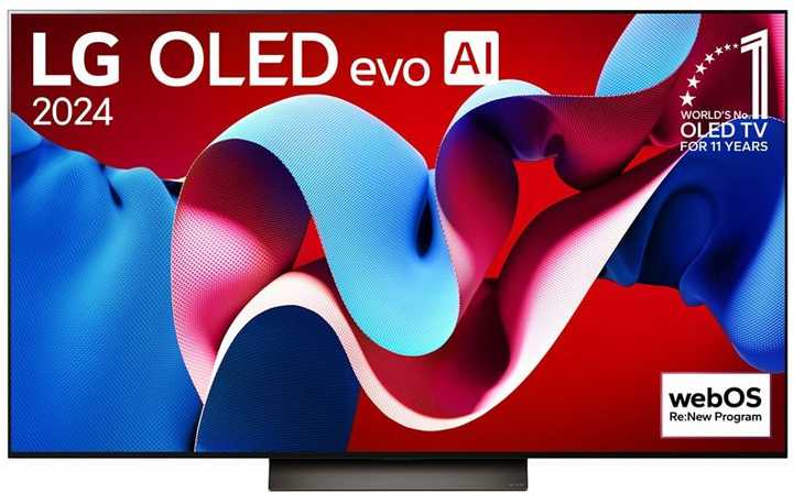 Televizorius LG 48" OLED/4K/Smart|3840x2160|Belaidis LAN|Bluetooth|WebOS|OLED48C41LA