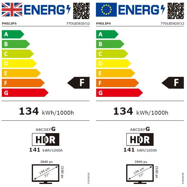Televizorius Philips 4K „Ambilight“ 77" 77OLED820/12