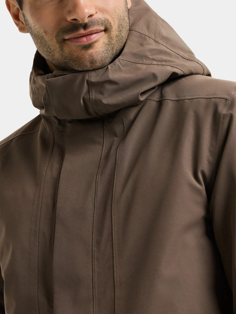Didriksons vyriška parka KENNY USX PARKA 9 - Mocha Brown (Išankstinis užsakymas)