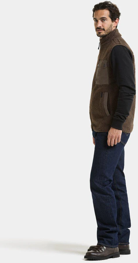 Didriksons vyriška pūkuoto flisio liemenė RASMUS USX VEST 2 - Dark Mocha (Išankstinis užsakymas)