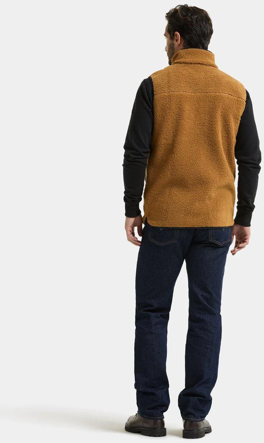 Didriksons vyriška pūkuoto flisio liemenė RASMUS USX VEST 2 - Spice Brown (Išankstinis užsakymas)