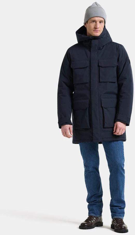 Didriksons vyriška žieminė parka AIDEN USX PARKA 2 - Dark Night Mėlyna (Išankstinis užsakymas)