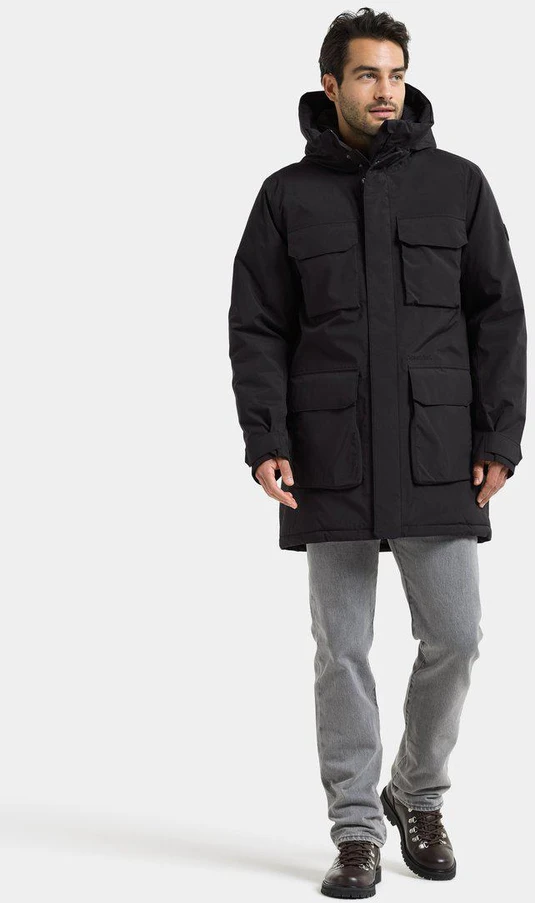 Didriksons vyriška žieminė parka AIDEN USX PARKA 2 - Juodas (Išankstinis užsakymas)