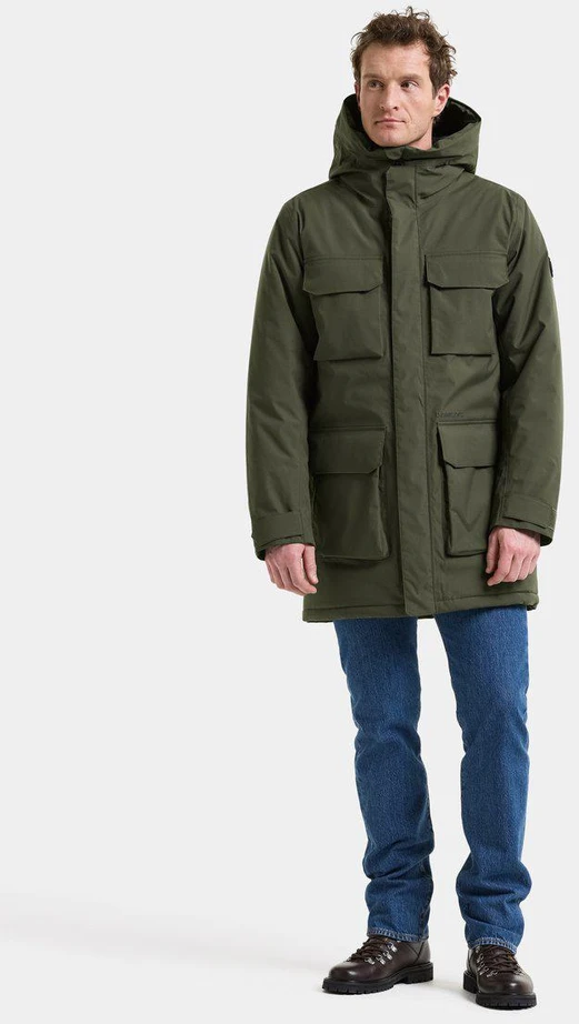Didriksons vyriška žieminė parka AIDEN USX PARKA 2 - Deep Žalias (Išankstinis užsakymas)