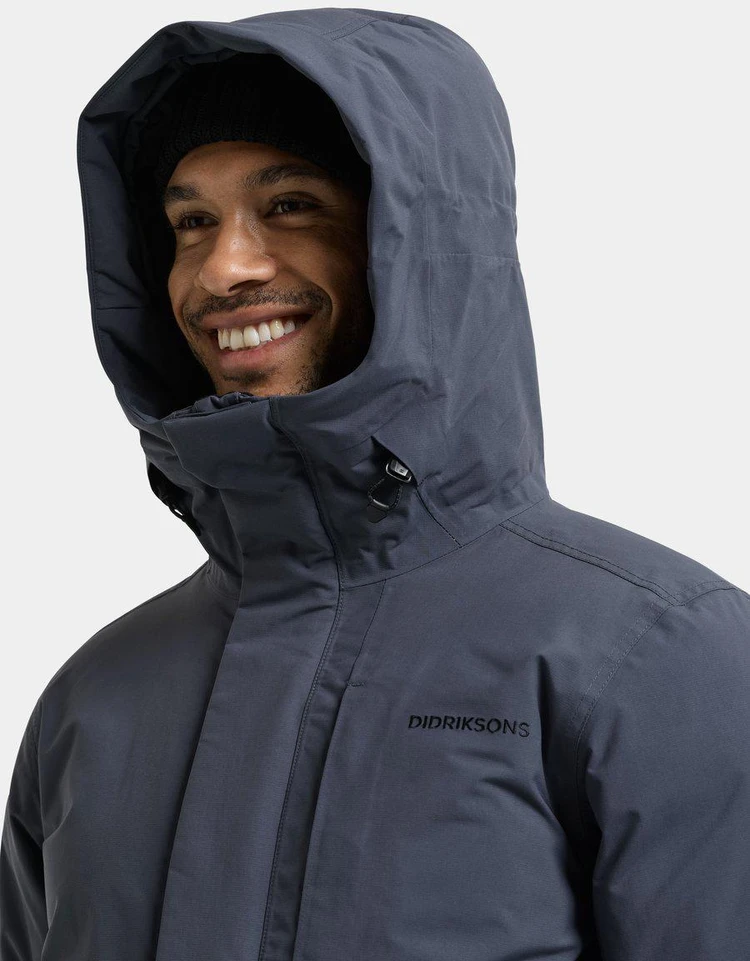 Didriksons vyriška žieminė parka AKILLES USX PARKA 3 - Sleepy Mėlyna (Išankstinis užsakymas)
