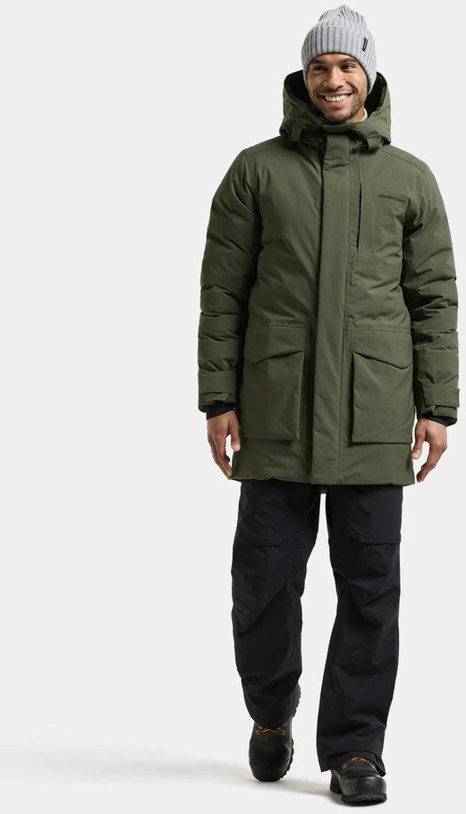 Didriksons vyriška žieminė parka AKILLES USX PARKA 3 - Deep Žalias (Išankstinis užsakymas)