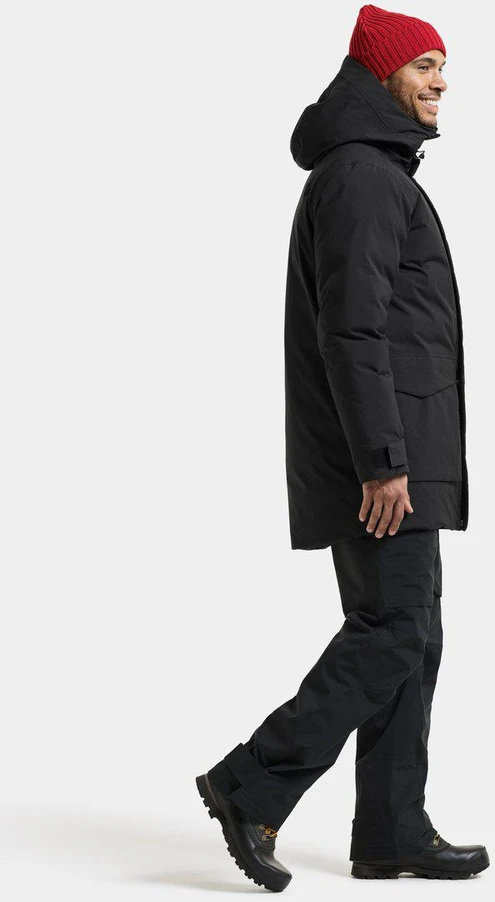 Didriksons vyriška žieminė parka AKILLES USX PARKA 3 - Juodas (Išankstinis užsakymas)