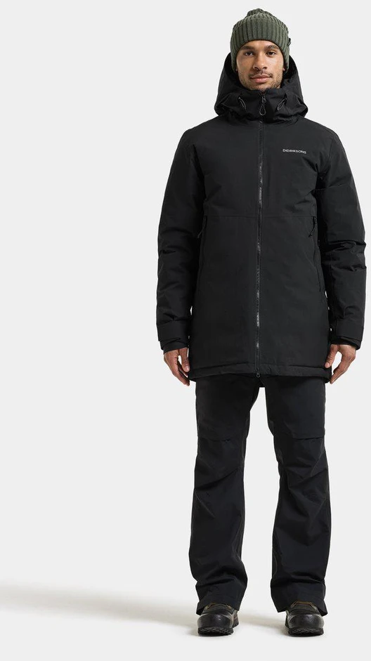 Didriksons vyriška žieminė parka TEMPEST USX PARKA - Juodas (Išankstinis užsakymas)