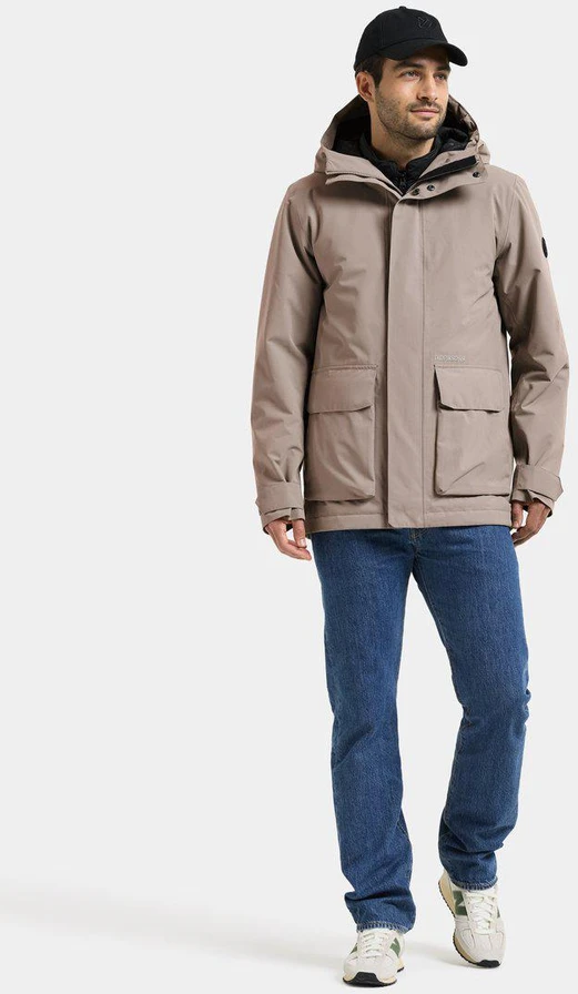 Didriksons vyriška žieminė striukė LIAM USX JKT 2 - Ash Brown (Išankstinis užsakymas)