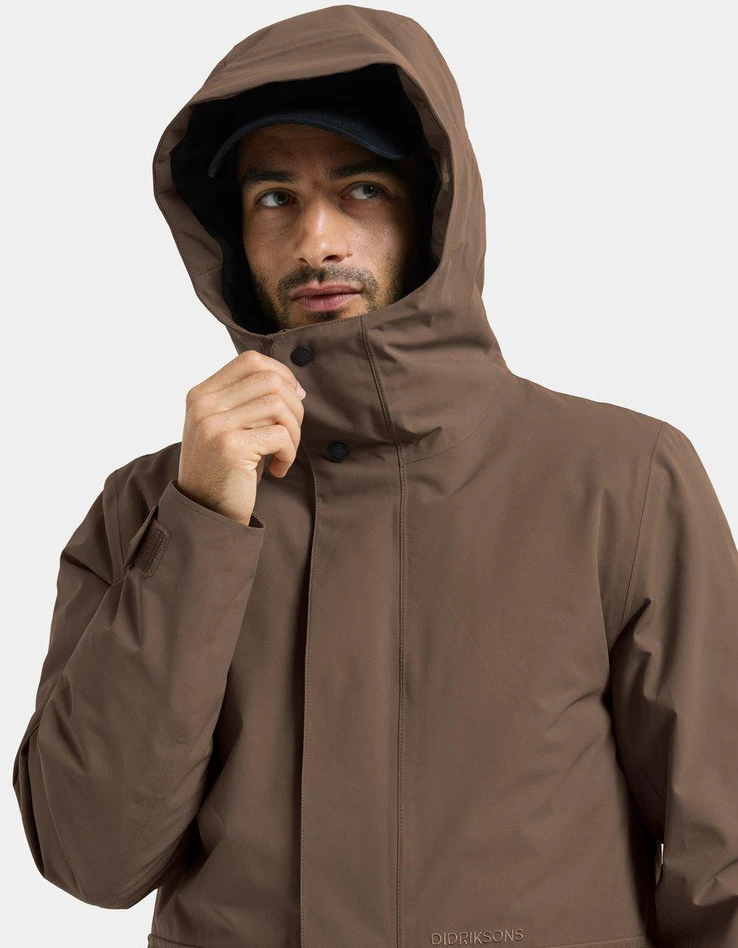 Didriksons vyriška žieminė striukė LIAM USX JKT 2 - Mocha Brown (Išankstinis užsakymas)