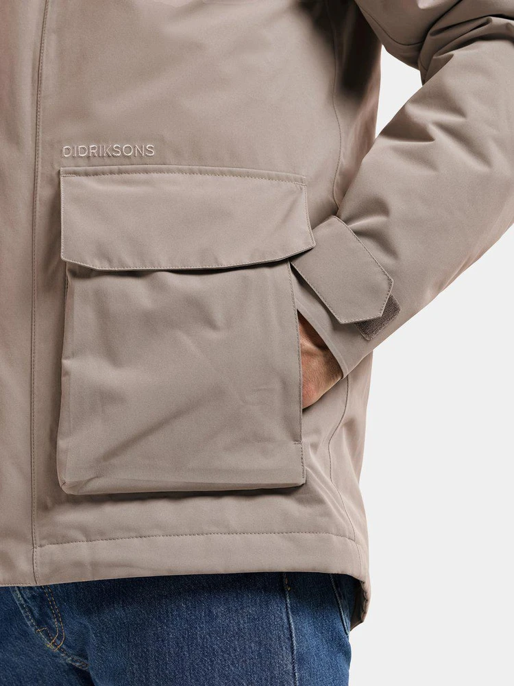 Didriksons vyriška žieminė striukė LIAM USX JKT 2 - Ash Brown (Išankstinis užsakymas)