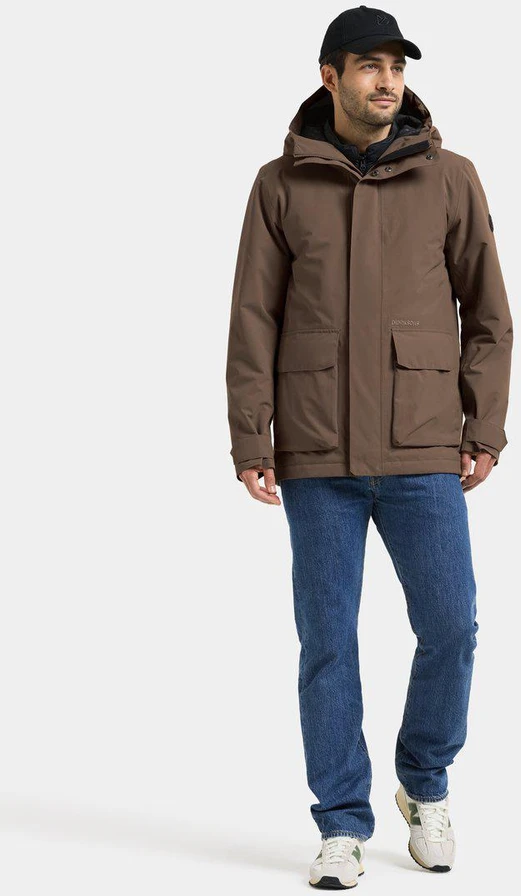 Didriksons vyriška žieminė striukė LIAM USX JKT 2 - Mocha Brown (Išankstinis užsakymas)