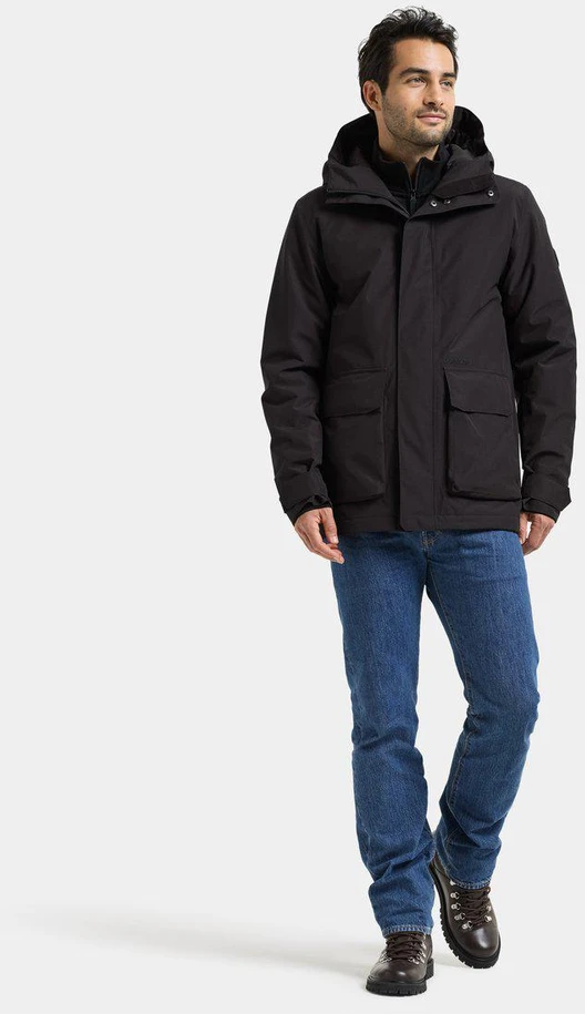 Didriksons vyriška žieminė striukė LIAM USX JKT 2 - Juodas (Išankstinis užsakymas)