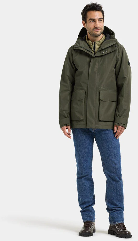 Didriksons vyriška žieminė striukė LIAM USX JKT 2 - Deep Žalias (Išankstinis užsakymas)