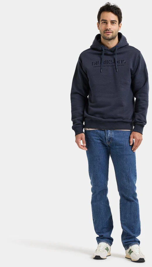 Didriksons vyriškas džemperis su gobtuvu EBBOT USX HOODIE - Navy (Išankstinis užsakymas)