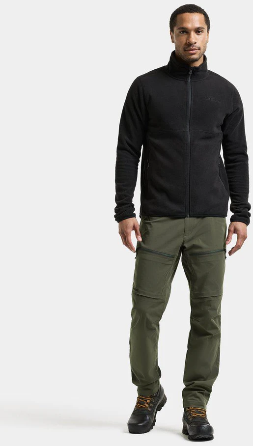 Didriksons vyriškas flisinis džemperis VITO USX FULL-ZIP 2 - Juodas (Išankstinis užsakymas)
