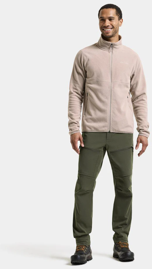 Didriksons vyriškas flisinis džemperis VITO USX FULL-ZIP 2 - Beach rusvai gelsvas (Išankstinis užsakymas)