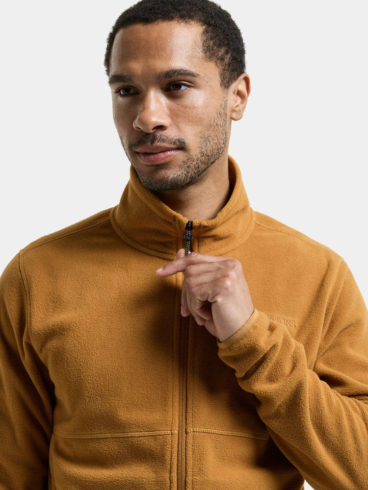 Didriksons vyriškas flisinis džemperis VITO USX FULL-ZIP 2 - Spice Brown (Išankstinis užsakymas)