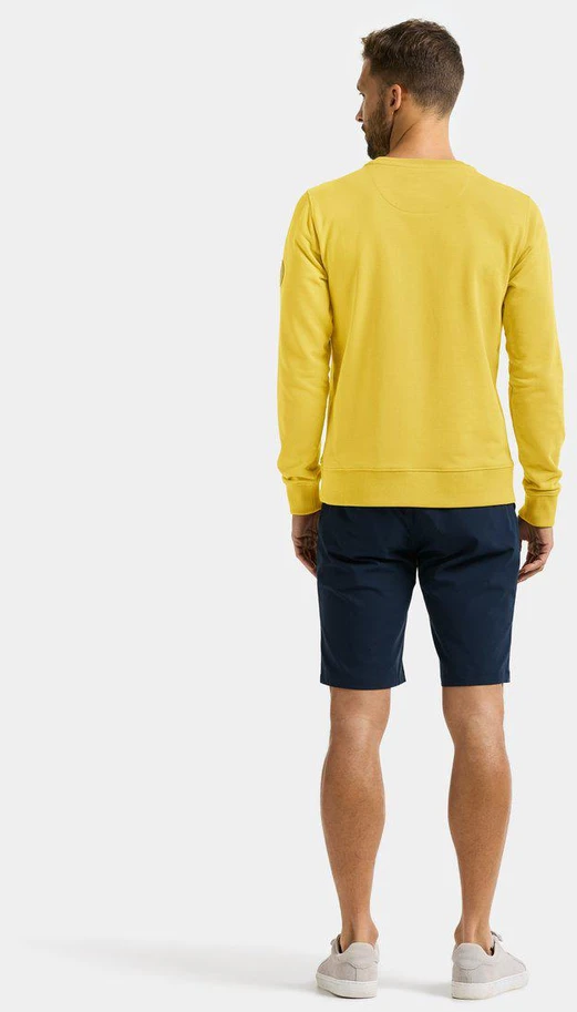 Didriksons vyriškas medvilninis džemperis TORÖ USX SWEATER 2 - Geltona Pollen (Išankstinis užsakymas)