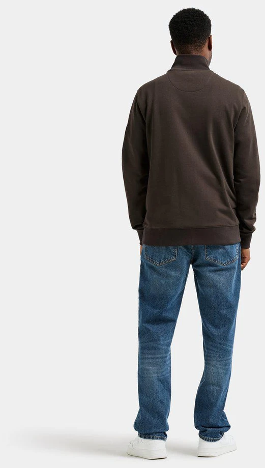 Didriksons vyriškas medvilninis džemperis JAKE USX FULL-ZIP 2 - Dark Mocha (Išankstinis užsakymas)