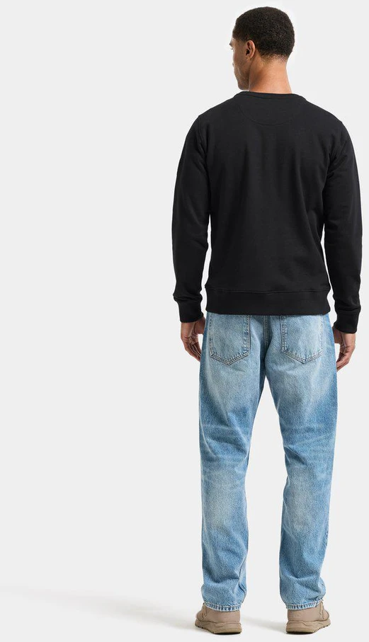 Didriksons vyriškas medvilninis džemperis TORÖ USX SWEATER 2 - Juodas (Išankstinis užsakymas)