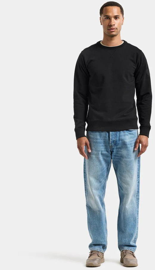 Didriksons vyriškas medvilninis džemperis TORÖ USX SWEATER 2 - Juodas (Išankstinis užsakymas)