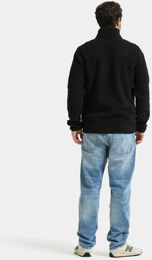 Didriksons vyriškas pūkuoto flisio džemperis PETER USX FULL-ZIP 3 - Juodas (Išankstinis užsakymas)