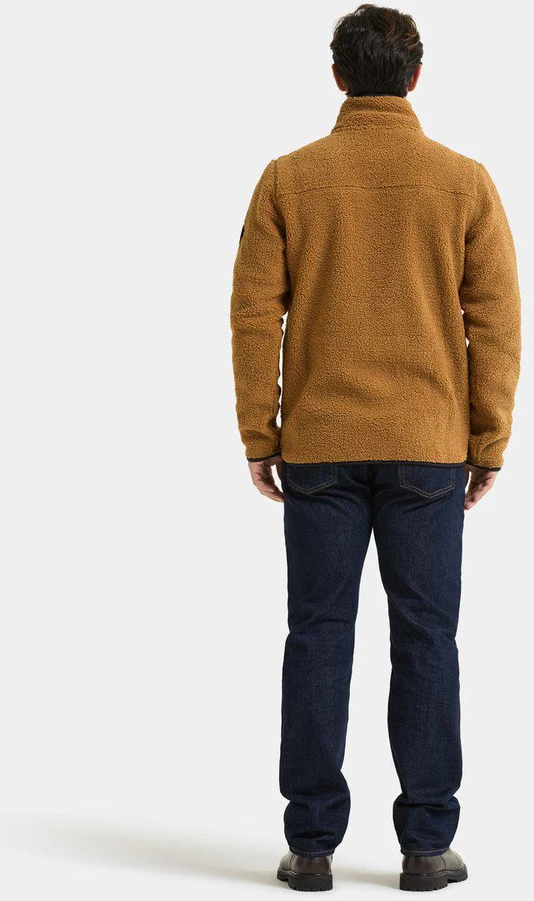 Didriksons vyriškas pūkuoto flisio džemperis PETER USX FULL-ZIP 3 - Spice Brown (Išankstinis užsakymas)
