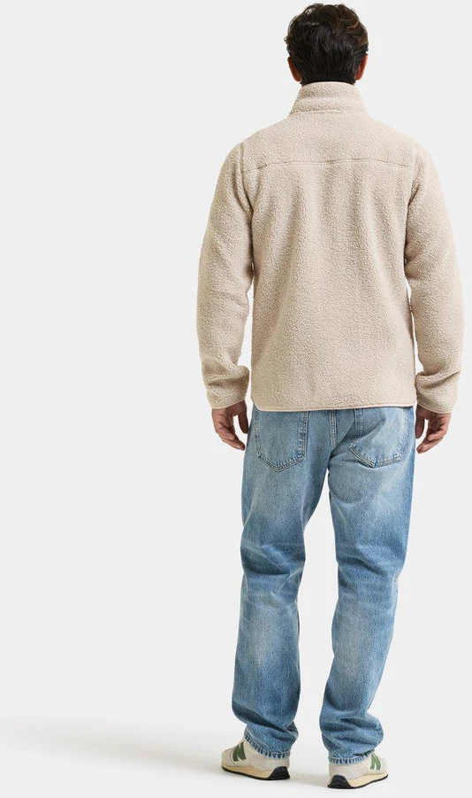 Didriksons vyriškas pūkuoto flisio džemperis PETER USX FULL-ZIP 3 - Clay rusvai gelsvas (Išankstinis užsakymas)