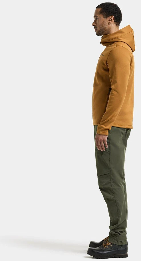 Didriksons vyriškas techninis flisinis džemperis su gobtuvu FIELD USX FULL-ZIP - Spice Brown (Išankstinis užsakymas)